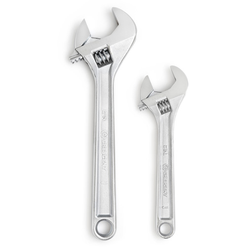 Wrench Set, Adjustable, 2 Pieces, Imperial and Metric Equipex