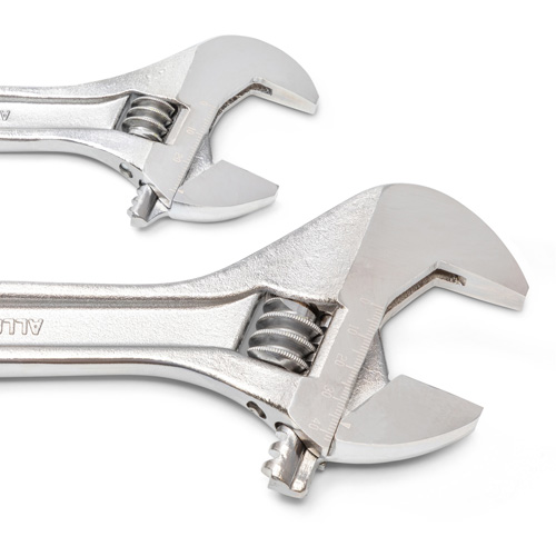 Wrench Set, Adjustable, 2 Pieces, Imperial and Metric Equipex
