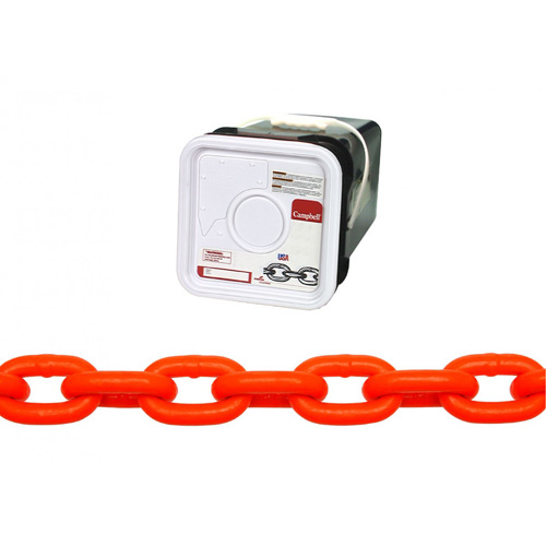 High Test Chain, Carbon Steel, 5/16" x 60' (18.3 m) L, Grade 43, 3900 lbs. (1.95 tons) Load Capacity Equipex