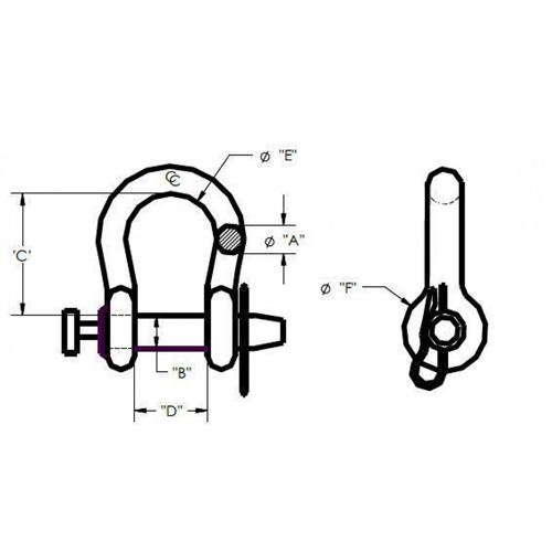 Straight Long Body Clevis Pin Equipex