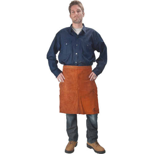 Tablier en cuir, Taille, 24" lo, Lava Brown Equipex