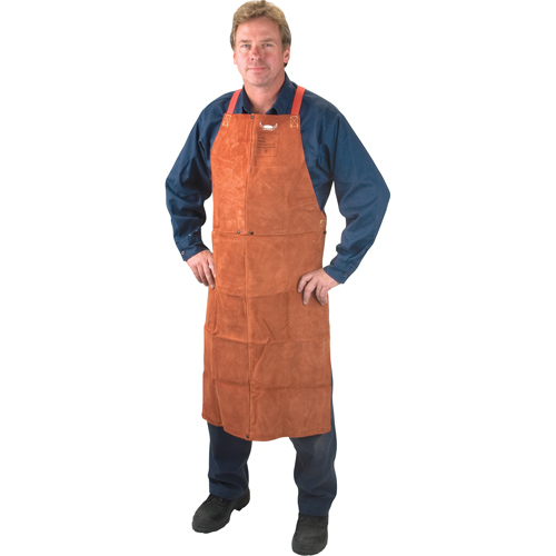 Tablier en cuir, Salopette, 48" lo, Lava Brown Equipex