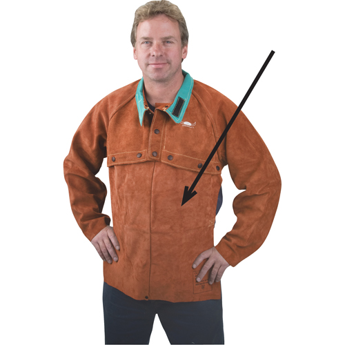 Tablier en cuir, 14" lo, Lava Brown Equipex
