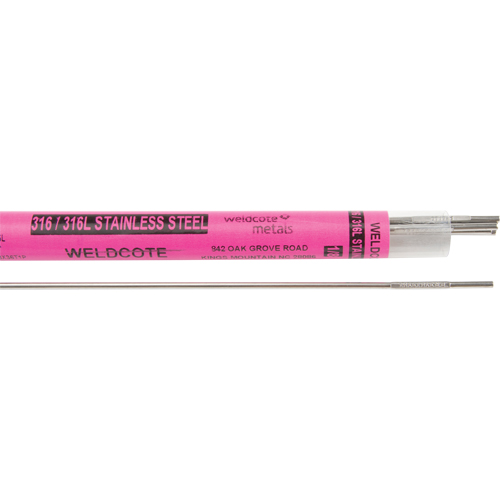 Baguettes pour soudage TIG en longueurs de 36", 1/8", Acier inoxydable Equipex