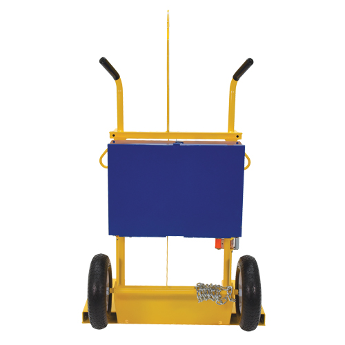 Chariot pour chalumeau et bouteille de soudage, Roues Pneumatique, Base de 24" la x 19-1/2" lo, 500 lb Equipex