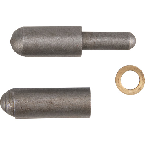 Charni&egrave;re &agrave; souder, 0,315" dia. x 1,575" lo, Acier doux a/goupille fixe en acier Equipex