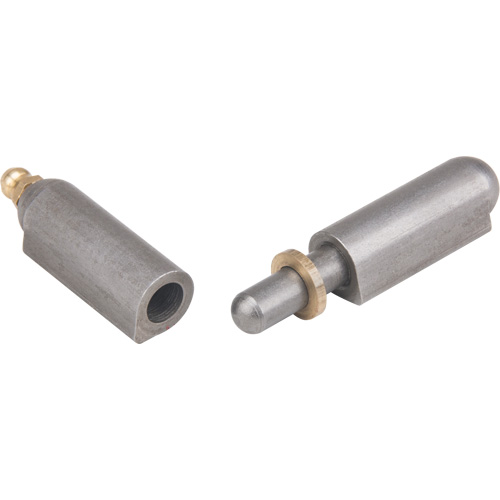 Charni&egrave;re &agrave; souder, 0,512" dia. x 3,15" lo, Acier doux a/goupille fixe en acier Equipex