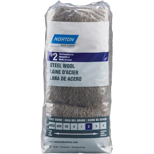 Steel Wool, Roll, Grade 2 Equipex