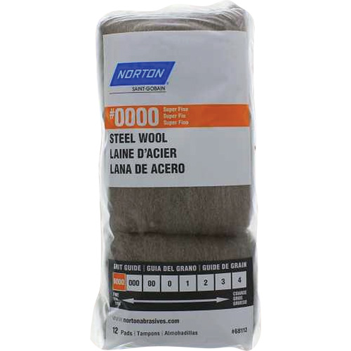 Steel Wool, Roll, Grade 0000 Equipex