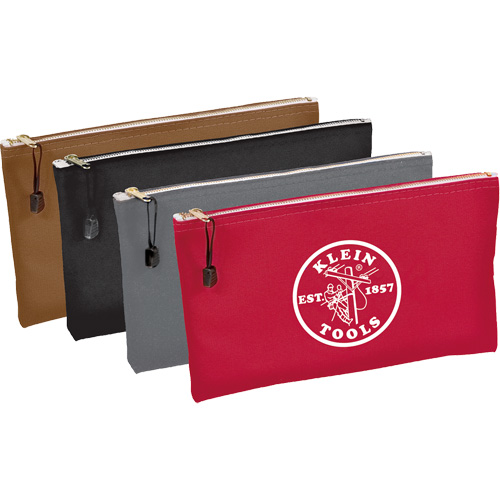 Poches &agrave; fermeture &agrave; glissi&egrave;re pour outils, paquet de 4, Porte-outil, Toile, 1 Poches Equipex