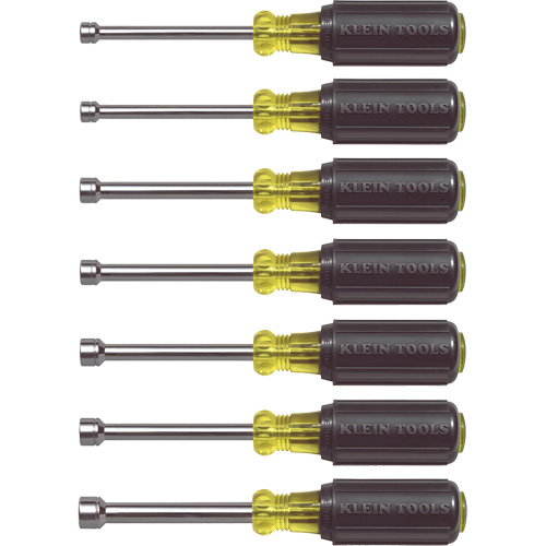 3" Shaft Nut Driver Set, 7 Pcs., Non Magnetic, Metric Equipex
