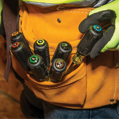 3" Shaft Nut Driver Set, 7 Pcs., Non Magnetic, Metric Equipex