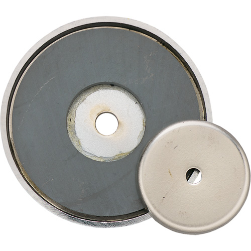Pot magn&eacute;tique peu profond en c&eacute;ramique, dia. 1-3/8", Force de 12 lb Equipex