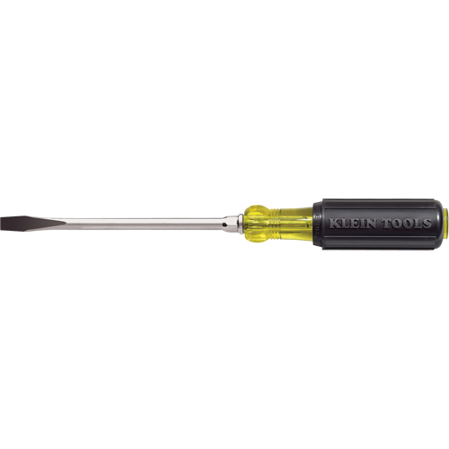 Heavy-Duty Slot Keystone Screwdriver, 5/16", 10-15/16" L, Cushion Grip Handle Equipex