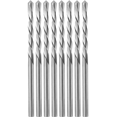 8-Piece Guidepoint Spiral Saw Bit with 1/8" Diameter, 1/8", 3/4" Flute Equipex