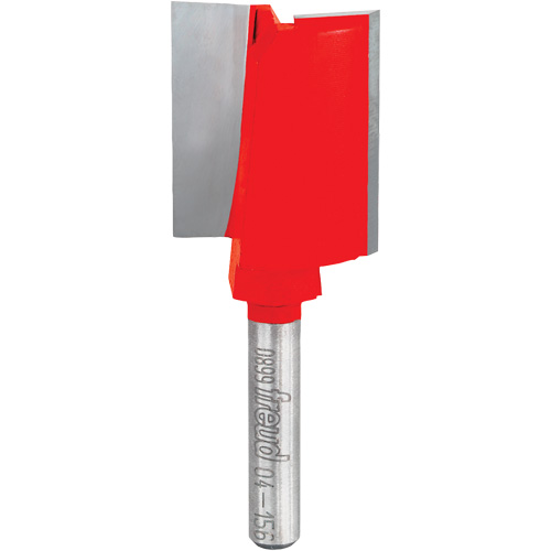 Fraise - foret droit &agrave; double cannelure, 1" dia, 3/4" ha, 2-9/16" lo, 1/4" Manche Equipex