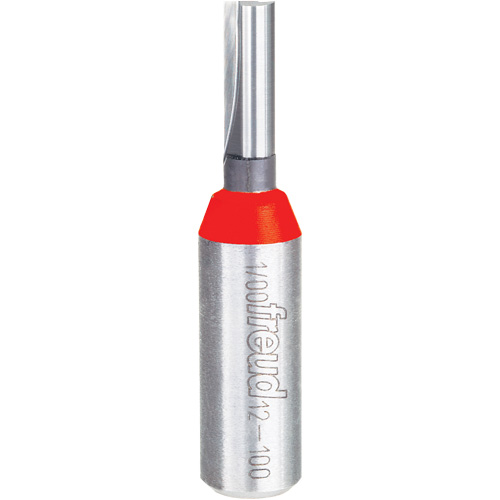 Fraise - foret droit &agrave; double cannelure, 1/4" dia, 1" ha, 2-3/8" lo, 1/2" Manche Equipex