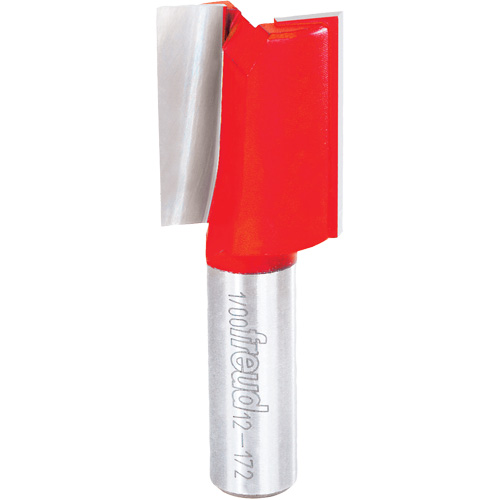 Fraise - foret droit &agrave; double cannelure, 1" dia, 1-1/2" ha, 3" lo, 1/2" Manche Equipex