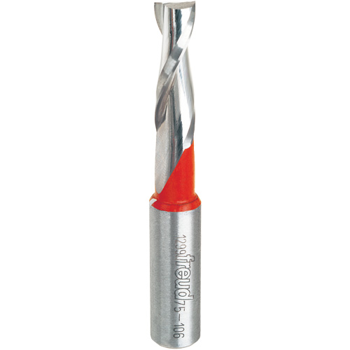 M&egrave;che &agrave; spirale, 3/8" dia., 1-1/4" Hauteur de carbure, 3" lo, 1/2" tige Equipex
