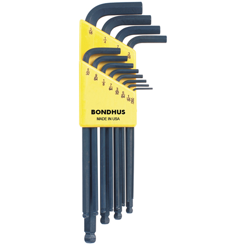 Balldrive L-Style Hex Key Set, 12 Pcs. Equipex