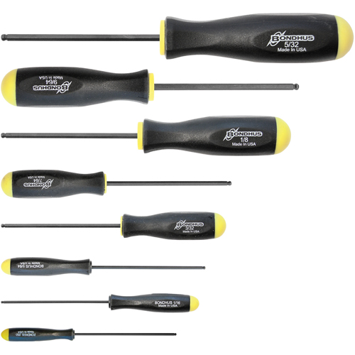 Jeux de tournevis ball driver - SAE, 8 mcx Equipex