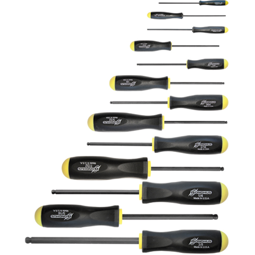 Jeux de tournevis ball driver - SAE, 13 mcx Equipex
