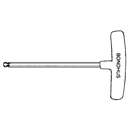 Individual Hex Keys - SAE, Ball End, 3/32" x 6" L, T Handle Equipex