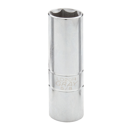 Spark Plug Socket, 1/2" Drive, 5/8" Socket, 2-1/2" L Equipex