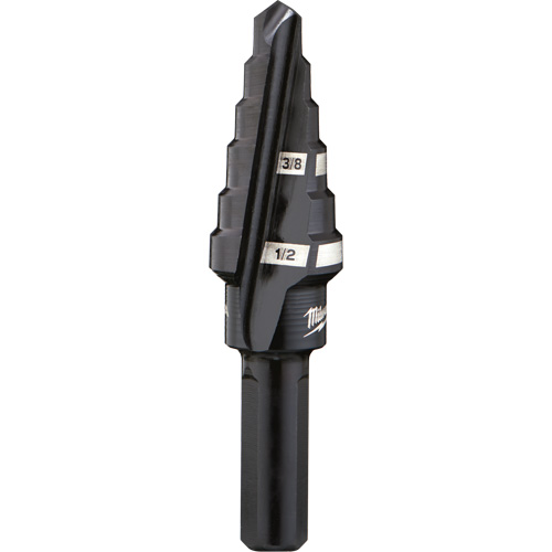 Foret &eacute;tag&eacute; no 6, 3/8" - 1/2", Incr&eacute;ments de 1/16", Acier rapide Equipex