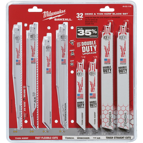 Sawzall&reg; Demo and Thin Kerf Blade Set Equipex