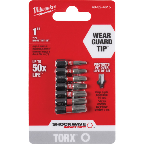 Jeu d'embouts Shockwave 1" Impact Duty Torx Equipex