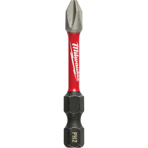Shockwave Impact Power Bit, Phillips, #2 Tip, 1/4" Drive Size, 2" Length Equipex