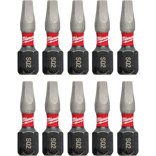 Shockwave Impact Insert Bits, Square, #2, 1/4" Drive Equipex