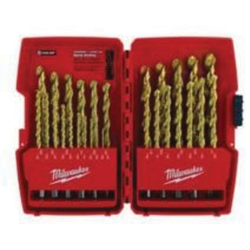 Jeu de forets &eacute;tag&eacute;s Thunderbolt, 29 morceaux, Acier rapide Equipex