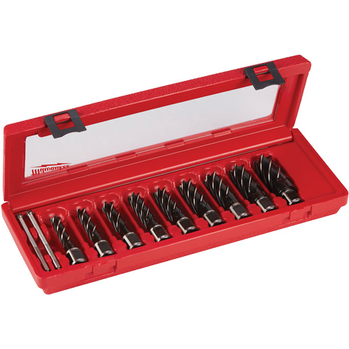 Jeu de couteaux annulaires, 9 morceaux, Acier rapide Equipex