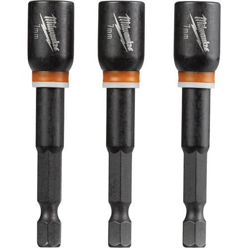Shockwave Impact Duty Nut Driver, 1/4" Tip, 7 mm Drive, 2-9/16" L, Magnetic Equipex