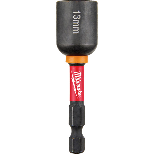 Shockwave Impact Duty Nut Driver, 1/4" Tip, 13 mm Drive, 2-9/16" L, Magnetic Equipex