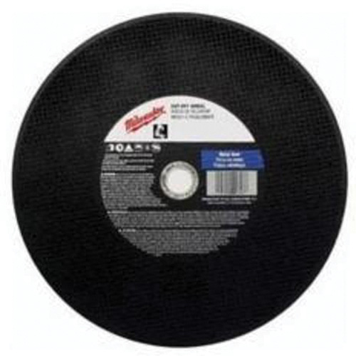 General Purpose Cut-Off Wheels, 14" x 3/32", 1" Arbor, Type 1, Aluminum Oxide, 4365 RPM Equipex