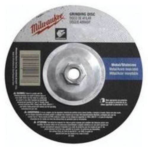 Grinding Wheel, 7" x 1/4", 5/8"-11 Arbor, Aluminum Oxide, Type 27 Equipex