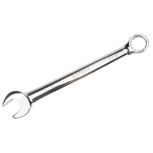 Combination Wrench, 12 Point, 3/4", Chrome Finish Equipex
