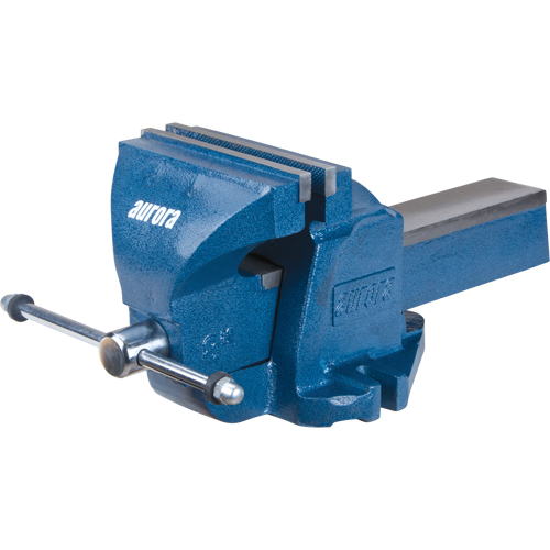 Heavy-Duty Bench Vise, 8" Jaw Width, 4" Throat Depth Equipex