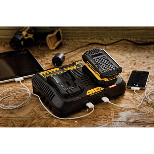 Borne de recharge Max pour chantier, 12 V/20 V, Lithium-ion Equipex