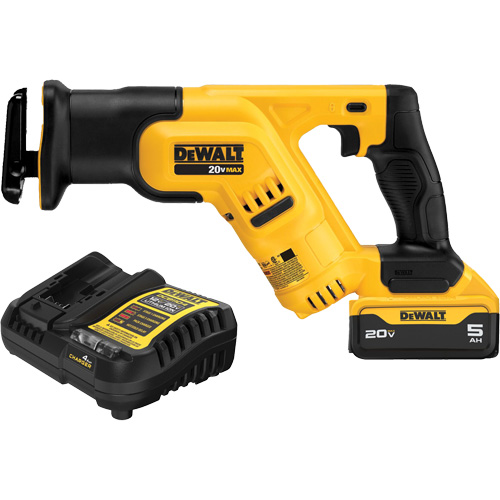 Max Compact Reciprocating Saw Kit, 20 V, Lithium-Ion Battery, 0-2900 SPM Equipex