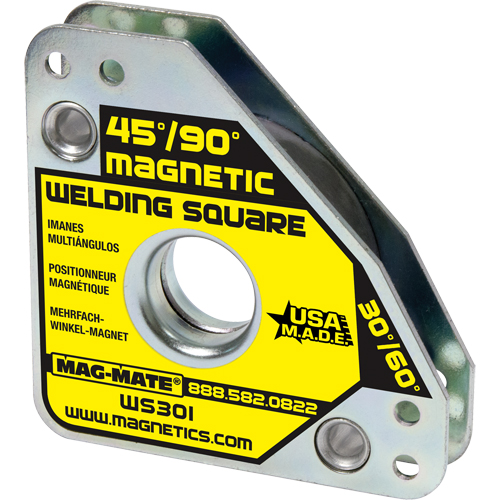 Magnetic Welding Squares, 7-5/8" L x 3/4" W x 3-3/4" H, 60 lbs. Equipex