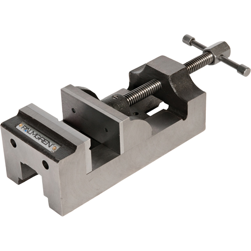 Palmgren&reg; Traditional Drill Press Vise, 4" Jaw Width, 1-3/4" Throat Depth, Universal Base Equipex