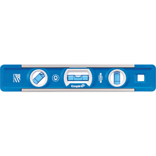 Niveau torpille True Blue, 9" lo, Aluminium, 3 fioles, Magn&eacute;tique Equipex