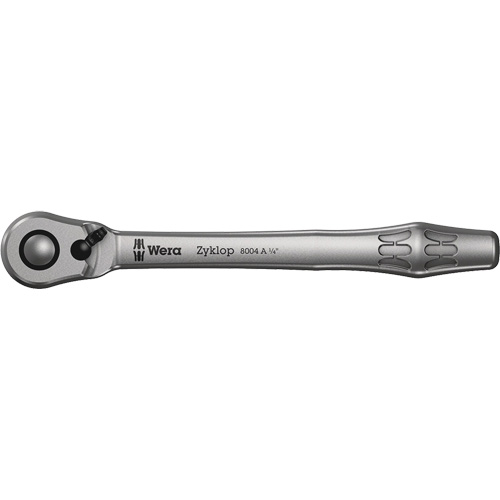 Rochet en m&eacute;tal Zyklop 1/4 m&eacute;trique a/interrupteur &agrave; levier, Prise de 1/4", Poign&eacute;e Ordinaire Equipex