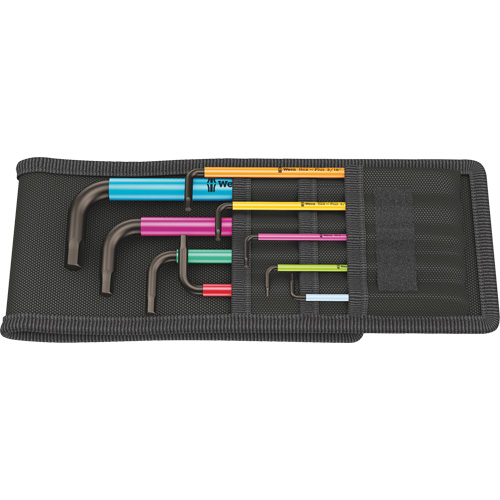 Jeu de cl&eacute;s hexagonales Plus avec pochette, 9 mcx, Imp&eacute;rial Equipex