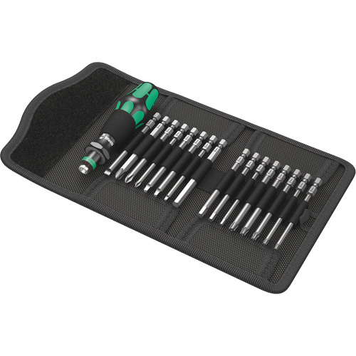 Jeu de tournevis Multi 60 Kraftform Kompakt et m&egrave;ches 17 mcx, 6-3/32" lo, Prise Plastique Equipex