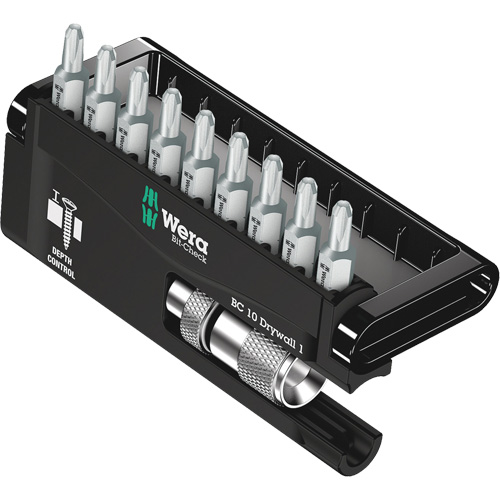 10-Piece Bit Check for Drywall Screws Equipex